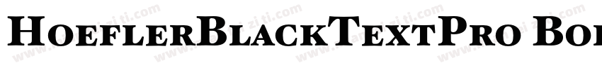 HoeflerBlackTextPro Bold字体转换